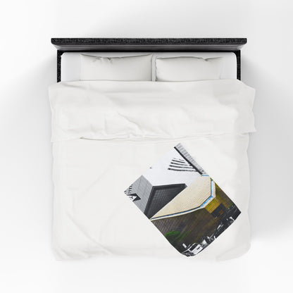 Velveteen Plush Blanket with beautiful car image.