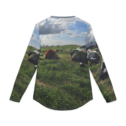 Camping Scene UV Long Sleeve Shirt — Outdoor Tee