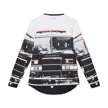 Men’s Long Sleeve Shirt – NJ St. Patrick’s Day Parade Fire Truck Graphic