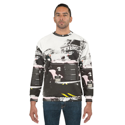Vintage Fire Truck Sweatshirt — Retro Sweater