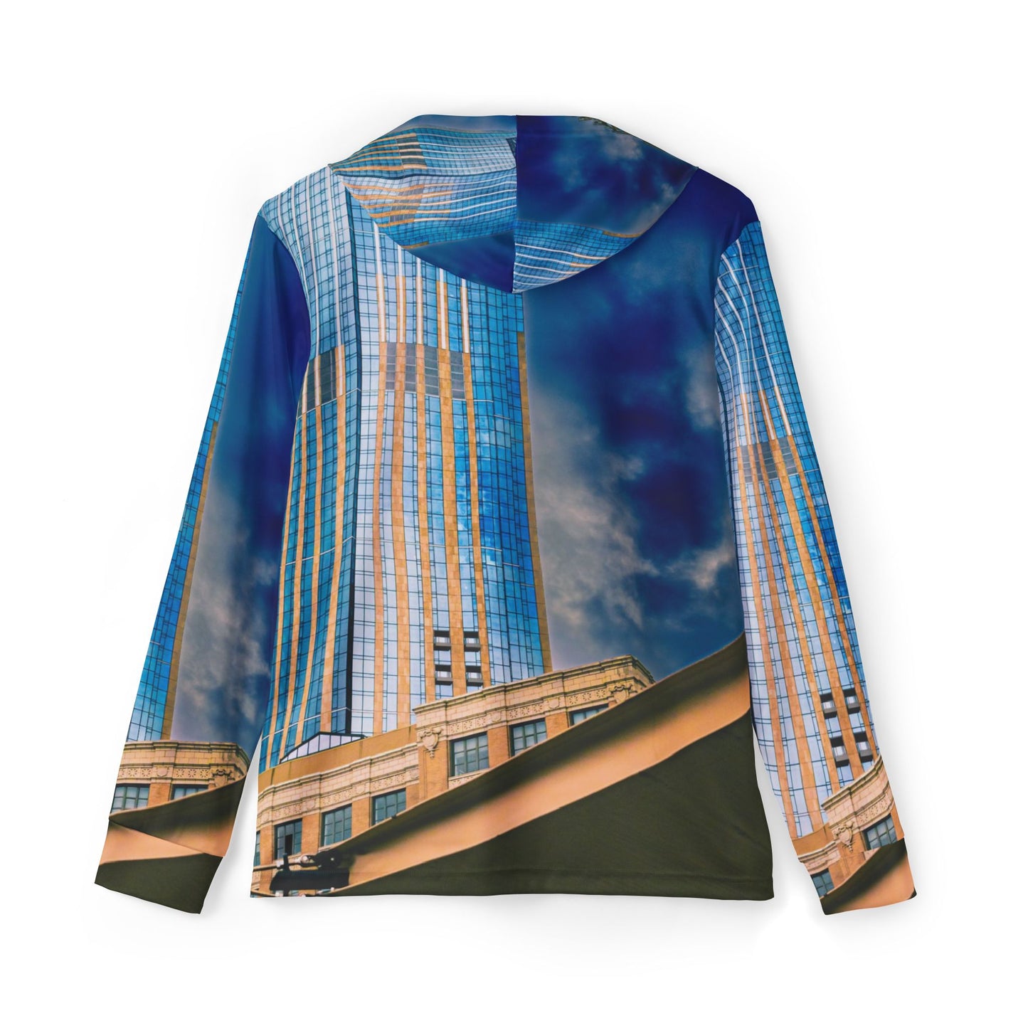 Exchange Place New Jersey Building Photo Waterproof Warmup Hoodie