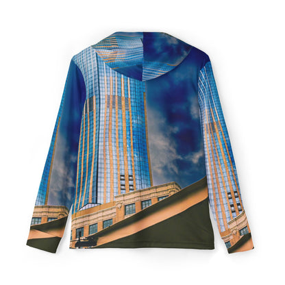 Exchange Place New Jersey Building Photo Waterproof Warmup Hoodie