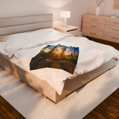 Velveteen Plush Blanket with beautiful photo image.