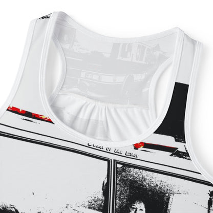 Retro Fire Truck Women's Tank Top — Vintage Firefighter Engine Graphic