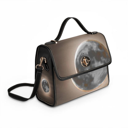 Dramatic Night Full Moon Waterproof Canvas Bag