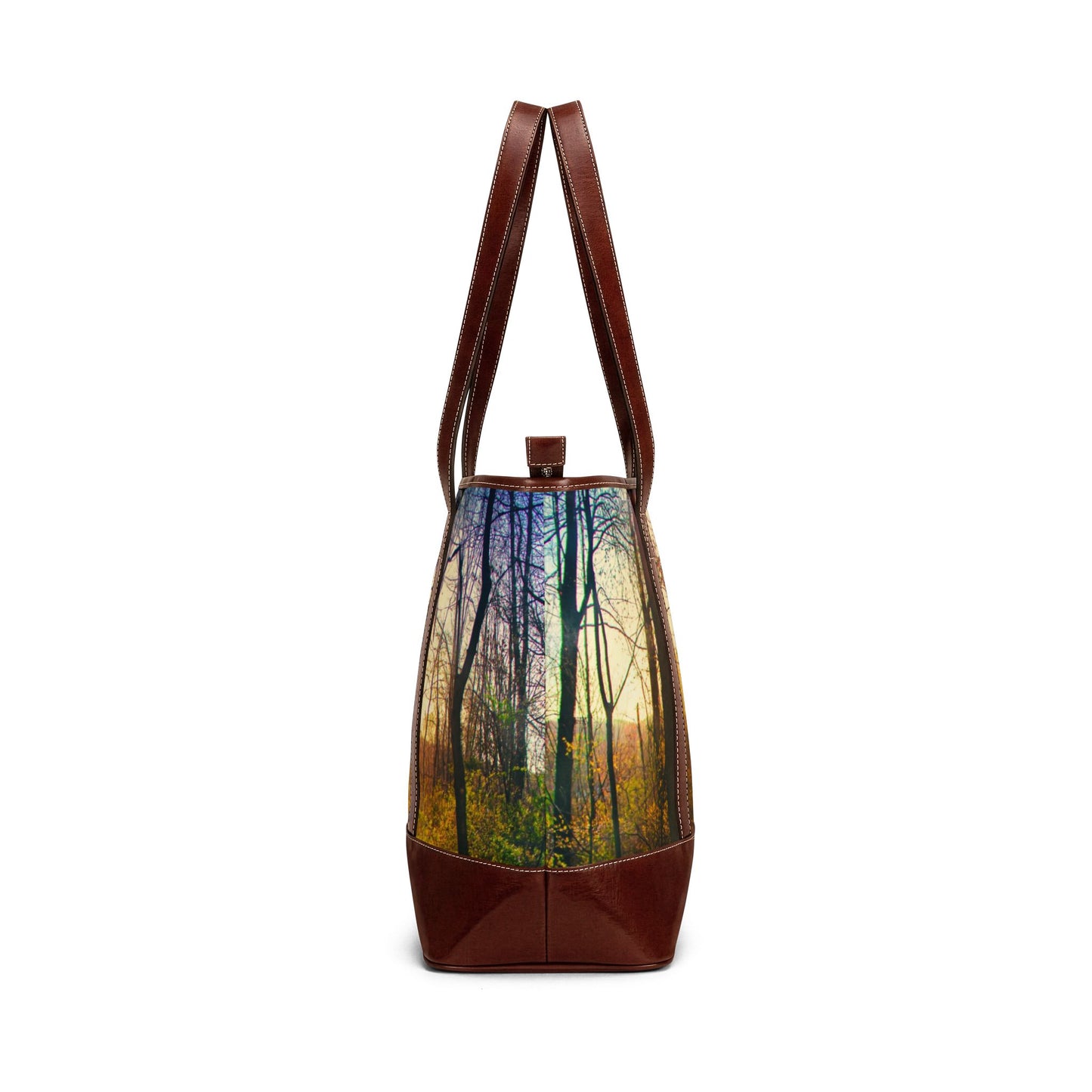 Sunrise Forest Tote Handbag – Nature Photography Canvas Tote