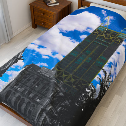 Velveteen Plush Blanket with beautiful photo image.