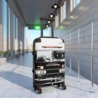 Vintage Fire Truck Carry-On Suitcase — Retro Emergency Vehicle Luggage