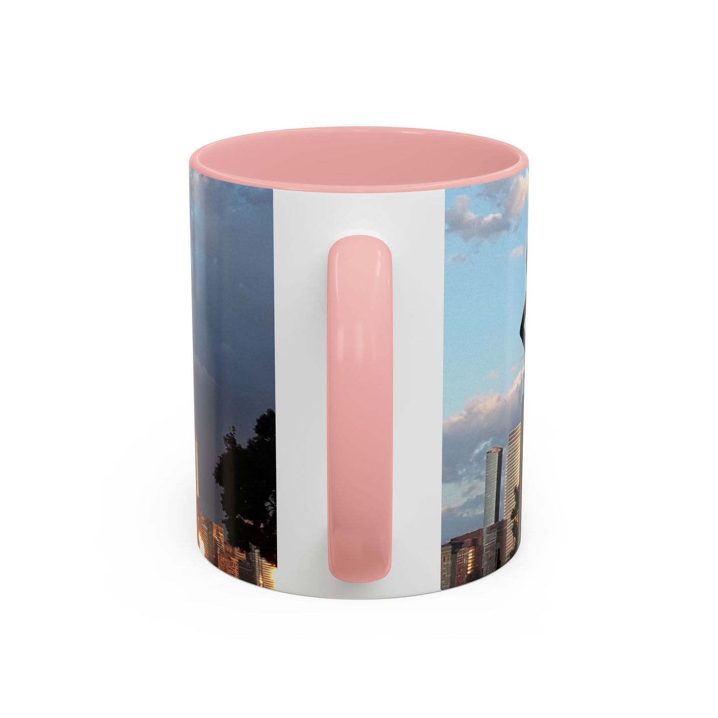 Two Tone Ceramic 11oz. Mug, Printed with a High-Res Image of  New  York City View.