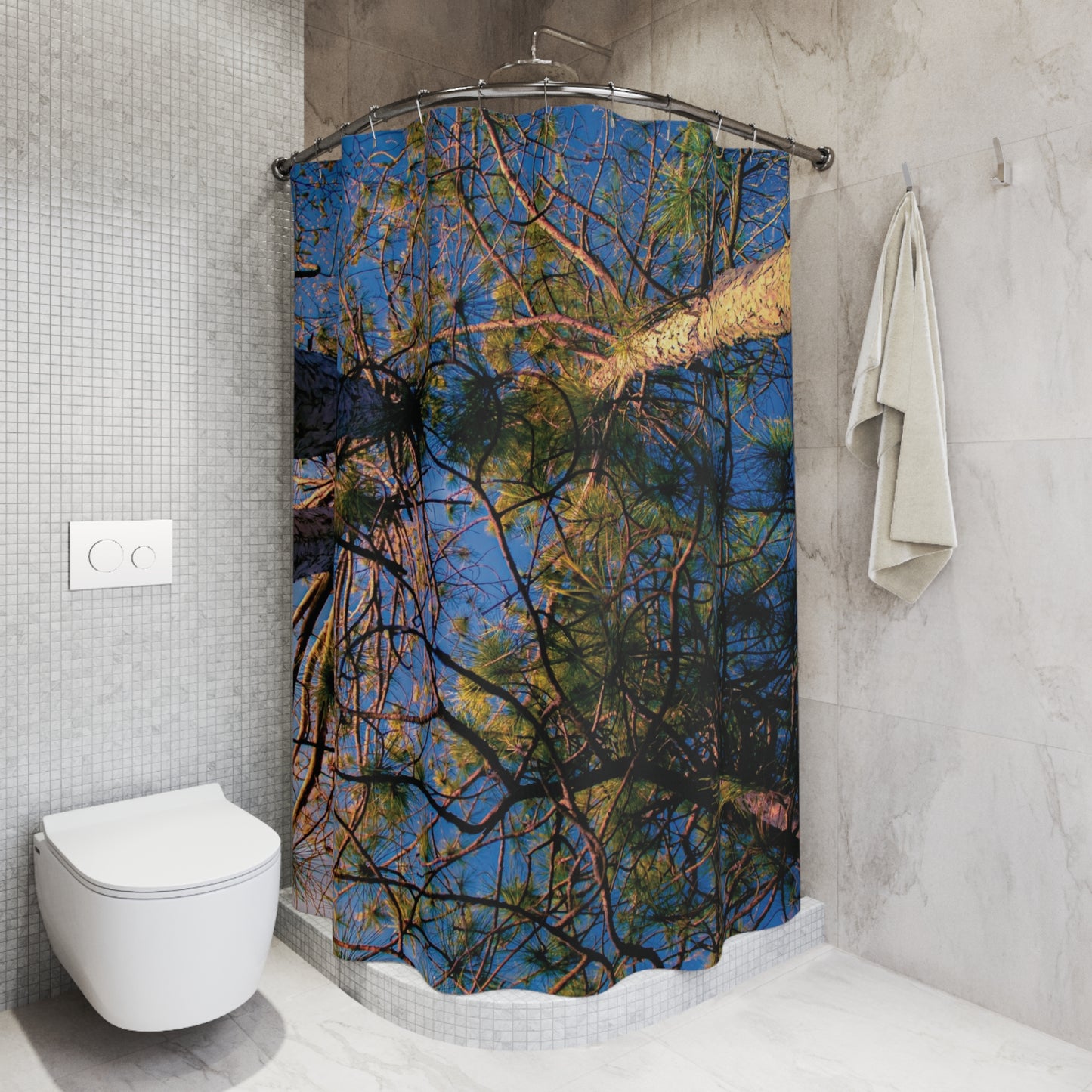 Shower Curtain Printed With Exclusive, High-Res, Full Color Beautiful Image.