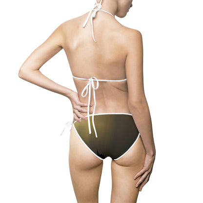 Olive Camo Tie-Side Bikini — Women's Triangle Swimsuit