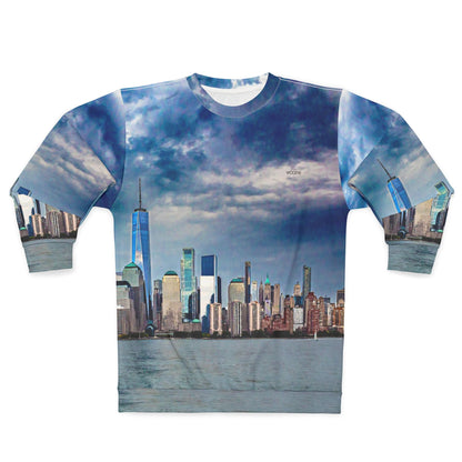 New York Skyline Cityscape Sweatshirt — NYC Waterfront