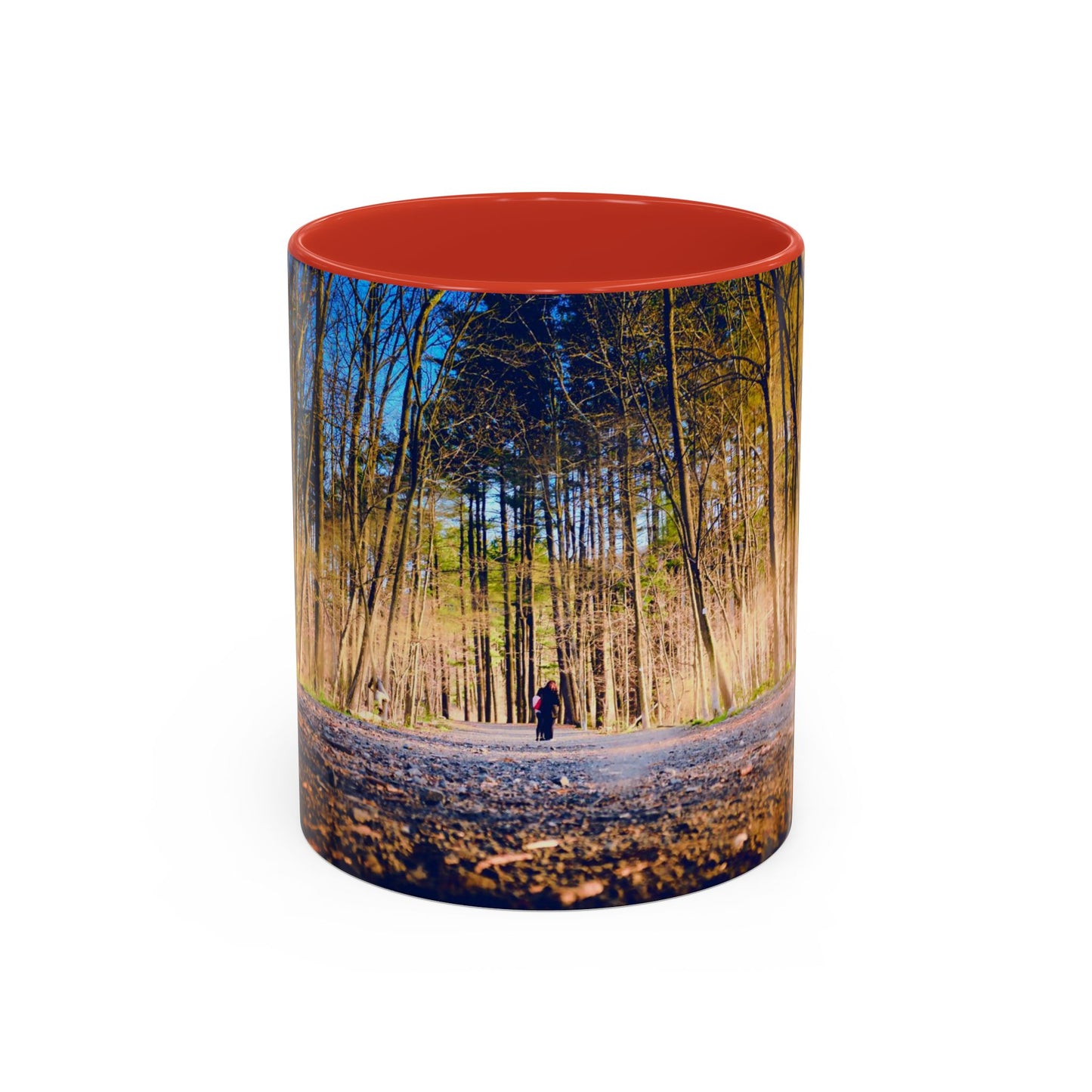 Two Tones, 11oz Accent, Ceramic Coffe Mug with Elegant High-Res, Full Color Natural Landscape Image.