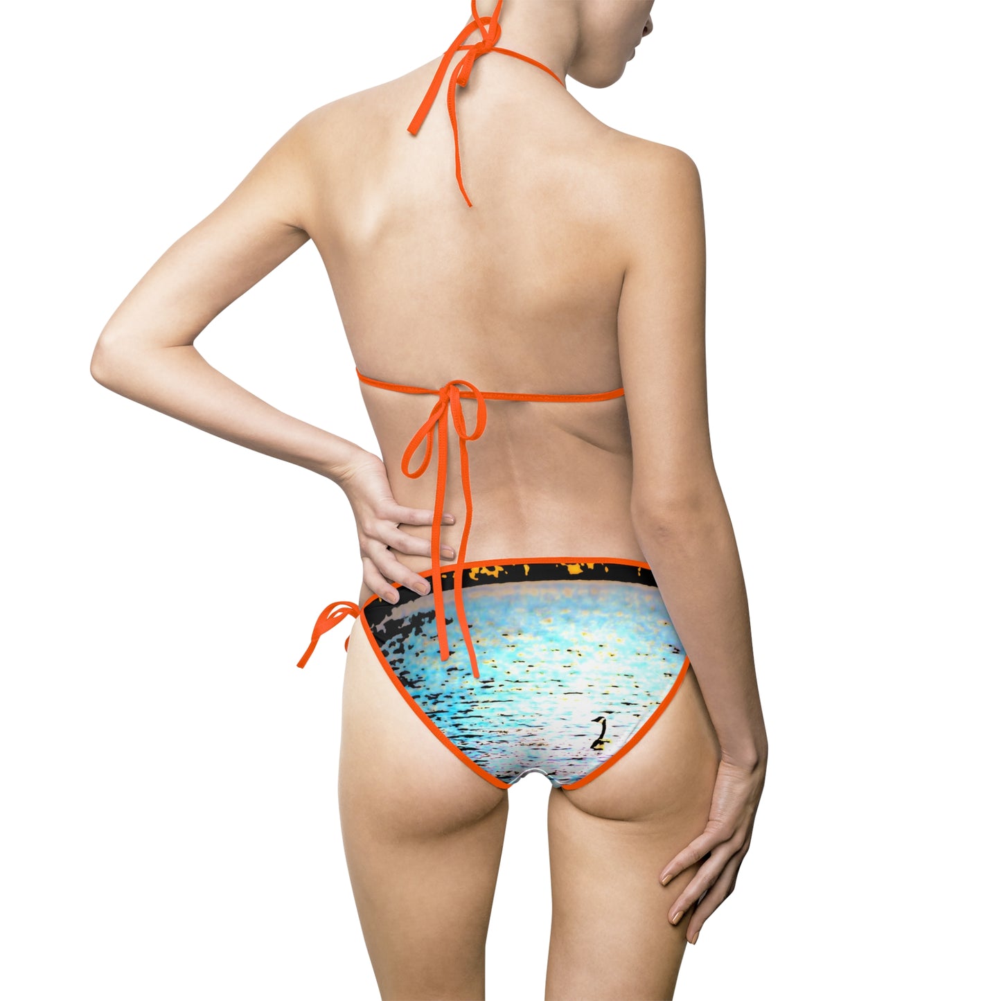 Duck Lake Women's Bikini Swimsuit — Cute Duck Swimming