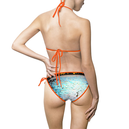 Duck Lake Women's Bikini Swimsuit — Cute Duck Swimming