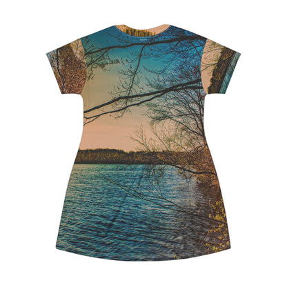 Lake Sunset Dress — Vintage Sunset Lake Dress