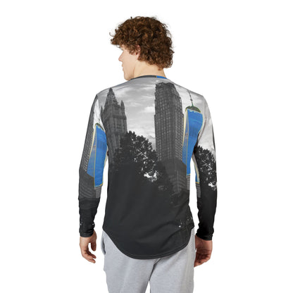 Men’s UV Protection Long Sleeve Shirt – New York City Skyline
