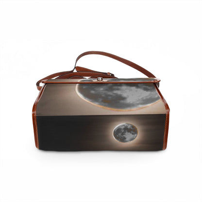 Dramatic Night Full Moon Waterproof Canvas Bag