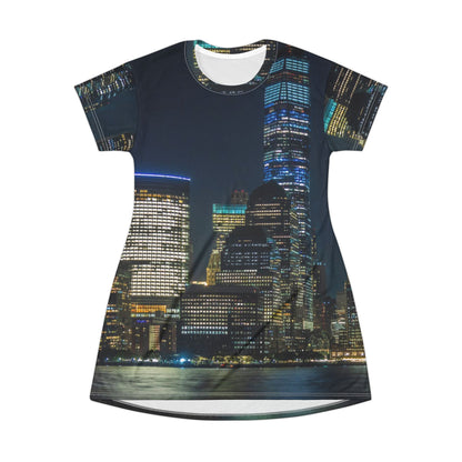 City Skyline Night Dress — Lower Manhattan Vibe