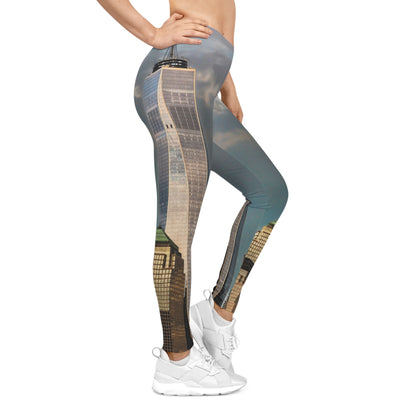 Skyline Cityscape Leggings — Downtown High-Rise Print