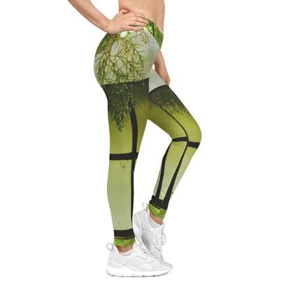 Green Lamp Fixture Leggings — Women's Scenic Leggings