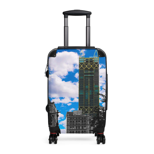 City Skyline Suitcase — Vibrant Urban Photo Luggage