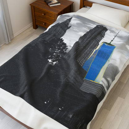 Velveteen Plush Blanket with beautiful photo image.