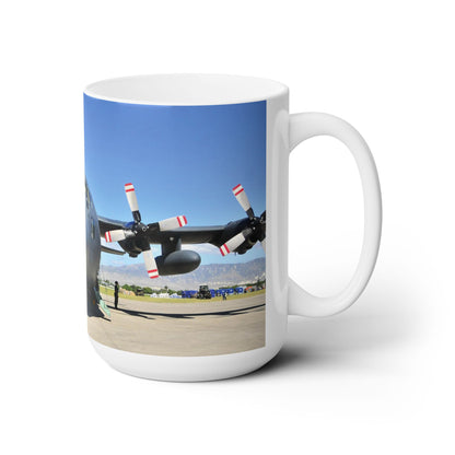 Elegant 15oz Ceramic Coffee Mug with a beautiful