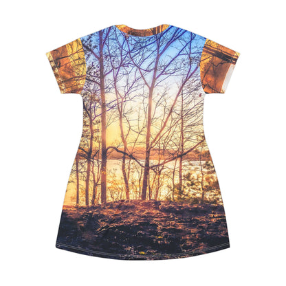 Sunset Forest Dress — Scenic Lake View