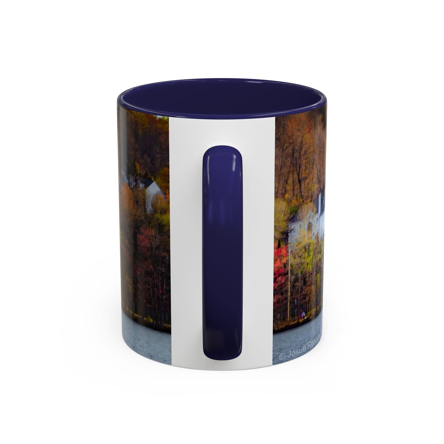 Two Tones, 11oz Ceramic Coffe Mug with Elegant High-Res, Full Color Natural Landscape Image.