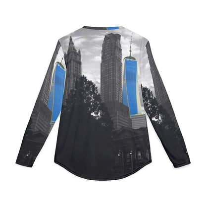 Men’s UV Protection Long Sleeve Shirt – New York City Skyline