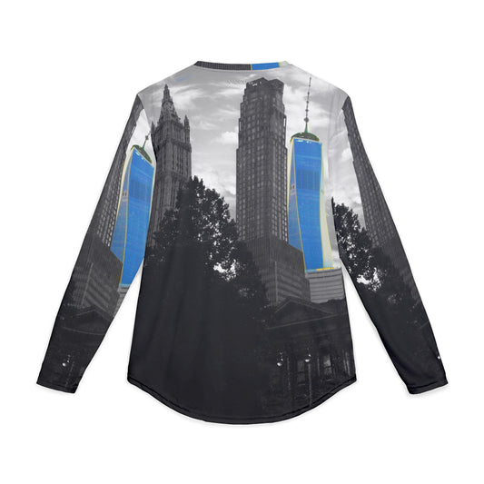 Men’s UV Protection Long Sleeve Shirt – New York City Skyline