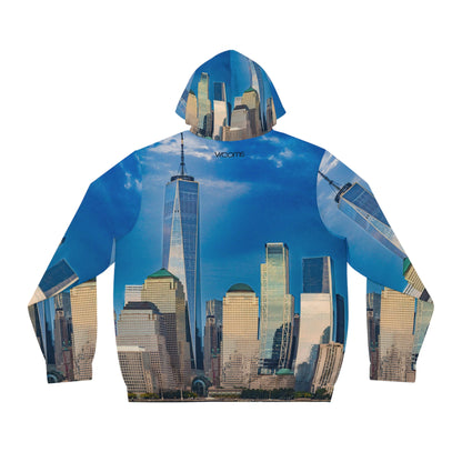 Skyline Zip-Up Hoodie — New York City One World Trade Center