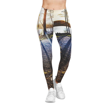 Lakeside Glow Premium Leggings– Sunset Reflection Edition