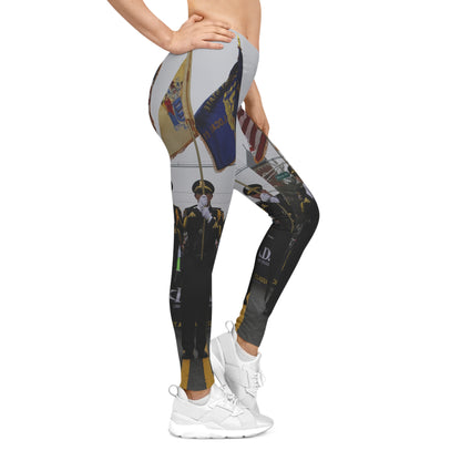 Patriotic Parade Leggings — American Flag Color Guard