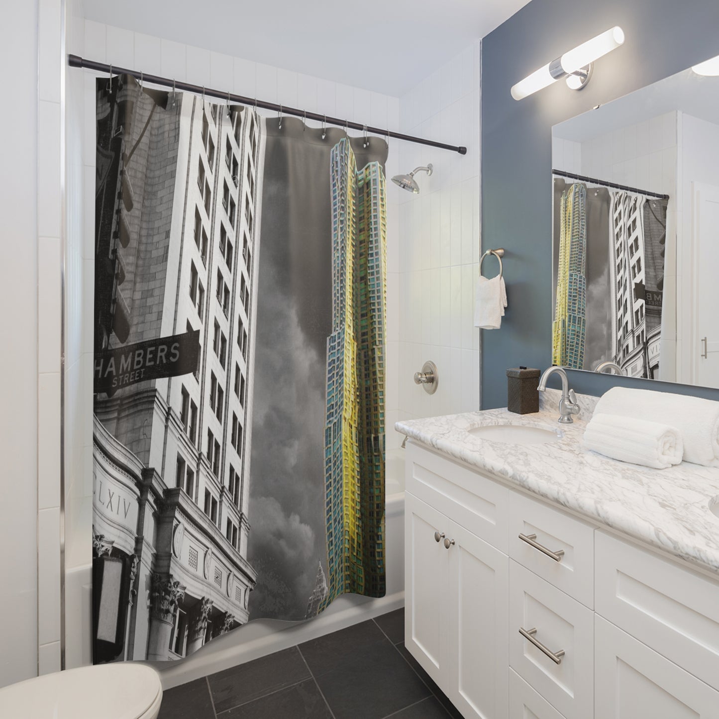 Shower Curtain Printed With Exclusive, High-Res, Full Color Beautiful Image.