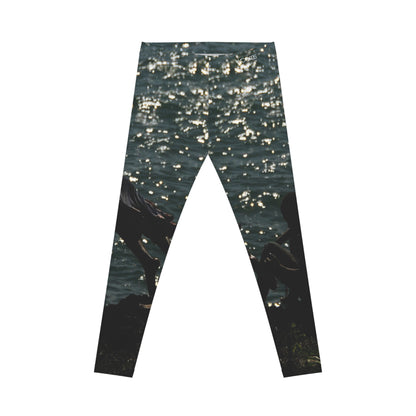Dominican Haina Port Scene Leggings — Boys Jumping Into Water