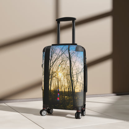 Sunlit Forest Carry-On Suitcase — Scenic Nature Travel Luggage