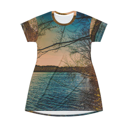 Lake Sunset Dress — Vintage Sunset Lake Dress