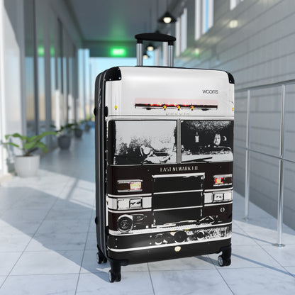 Vintage Fire Truck Carry-On Suitcase — Retro Emergency Vehicle Luggage
