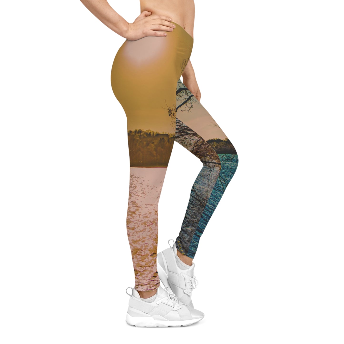 Lakeside Horizon Leggings– Golden Hour Reflection Edition