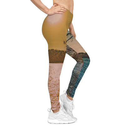 Lakeside Horizon Leggings– Golden Hour Reflection Edition