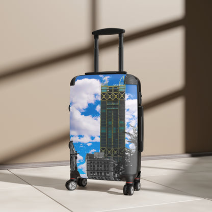 City Skyline Suitcase — Vibrant Urban Photo Luggage
