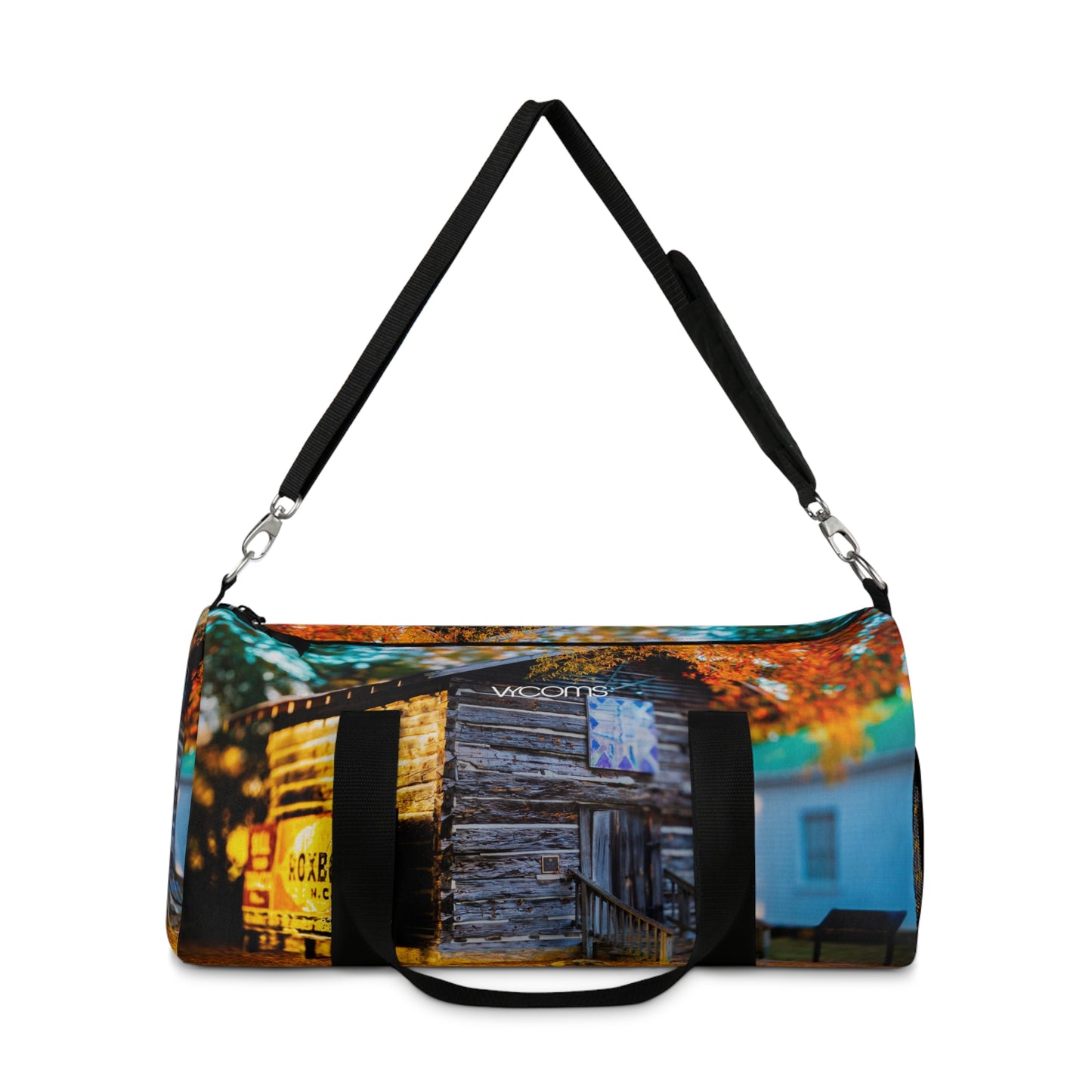 Colorful Cabin Print Duffel Bag - Perfect for Travel & Outdoor Adventures