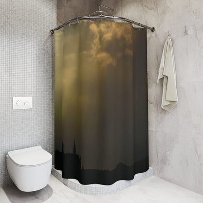 Shower Curtain Printed With Exclusive, High-Res, Full Color Beautiful Image.