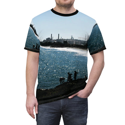 Haina Port, Dominican Republic, Coastal Sunset Silhouette T-Shirt— Beachscape