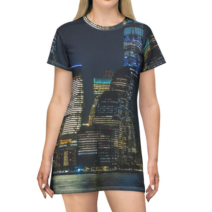 City Skyline Night Dress — Lower Manhattan Vibe