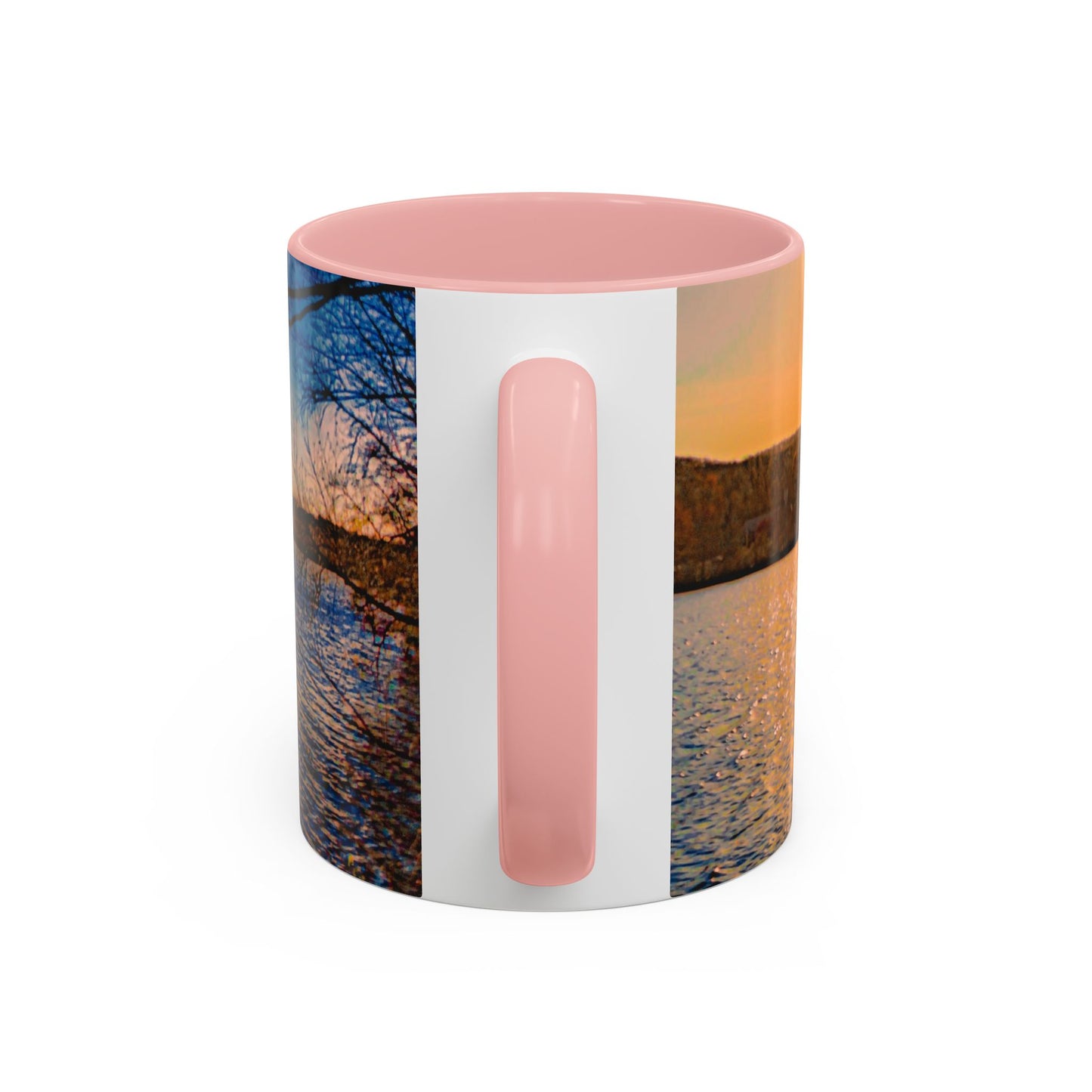 Beautifull 11oz Two Tones, Ceramic Coffe Mug Printed With An original, High-Res, Full Color Image of an Elegant Natural Landscape.