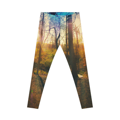 Lakeside Silhouette Premium Leggings– Sunset Treeline Edition