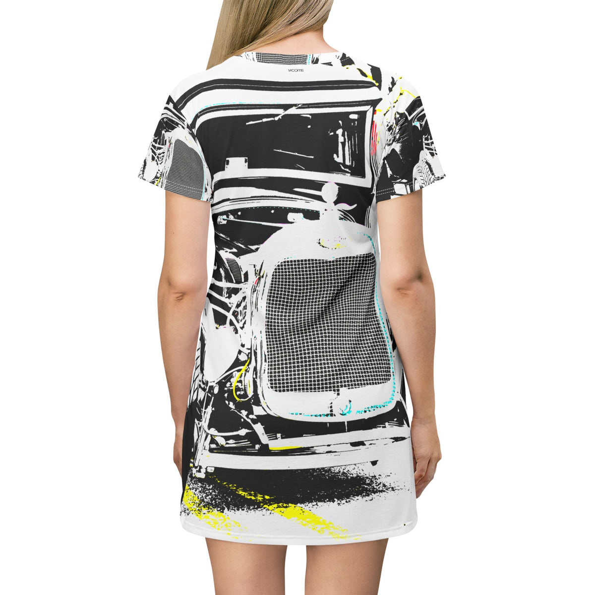 Vintage Car Graphic Dress — Retro Automotive